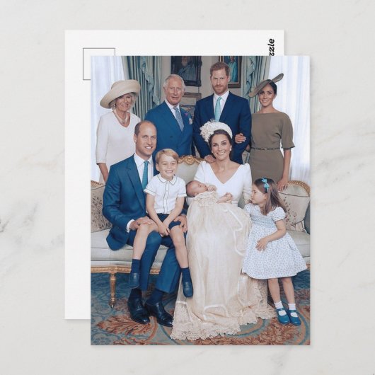 プリンスルイ《キリスト教》洗礼式や命名式2018年7月スタイル化 ポストカード (正面/裏面)