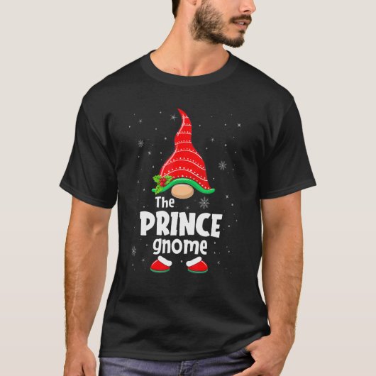 プリンス格言マッチングファミリーグループクリスマスパーティー Tシャツ (正面)