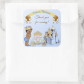 プリンス王室のキャッスルキャリッジブルー金ゴールド スクエアシール (バッグ)