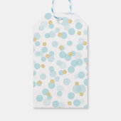 プリンス王室のファースト誕生日ブルー金ゴールド ギフトタグ (裏面)