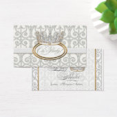 プリンス王室のプリンセスクラウンベビーシャワーメッセージカード (デスク)