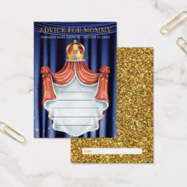 プリンス王室のベビーシャワーアドバイスカード