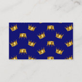 プリンス王室のベビーシャワーベビーチケット エンクロージャーカード (裏面)