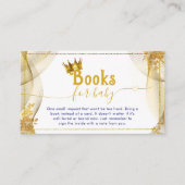 プリンス王室のベビーシャワーベビーチケット エンクロージャーカード (正面)