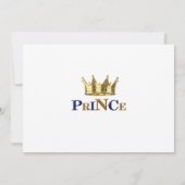 プリンス王室のベビーシャワー招待状 招待状 (裏面)