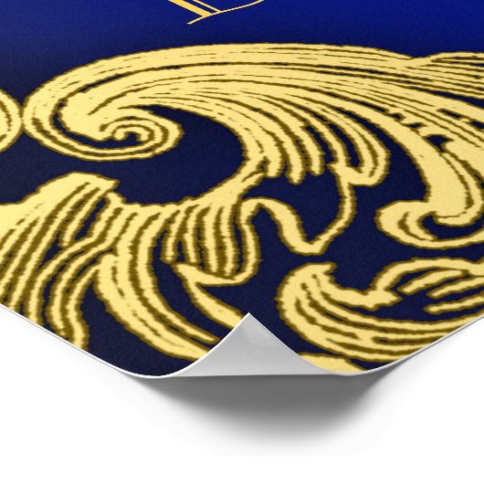 プリンス王室のベビーシャワー歓迎サイン ポスター (角)