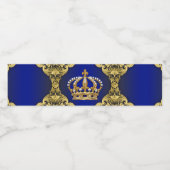 プリンス王室のベビーシャワー水筒ラベル ペットボトルラベル (シングルラベル)