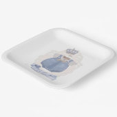 プリンス王室の男の子のシャワー ペーパープレート (傾斜あり)