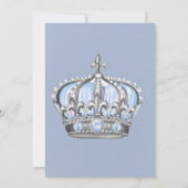 プリンス王室の男の子のシャワー 招待状 (裏面)