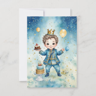 プリンス王室の誕生日ジョイカード カード