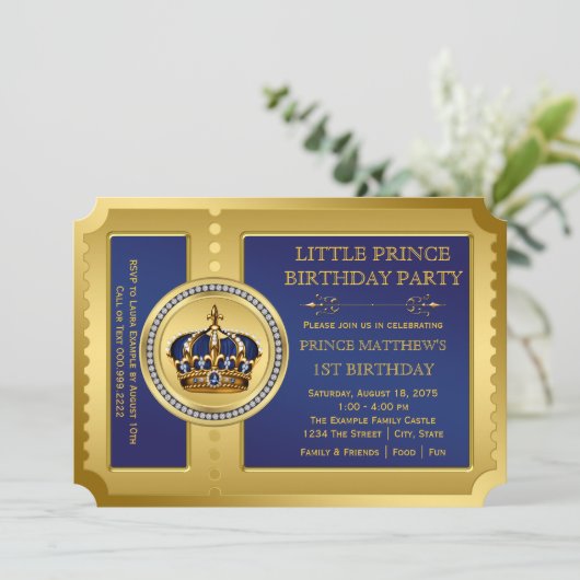 プリンス王室の誕生日パーティー 招待状 (スタンド正面)