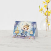 プリンス王室の誕生日招待状 カード (黄色い花)