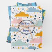 プリンス男の赤ちゃんベイビーシャワー ラッピングペーパーシート (インサイチュ)