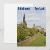 プリンス通りガーデンズエディンバラ，スコットランドカード (正面/裏面)
