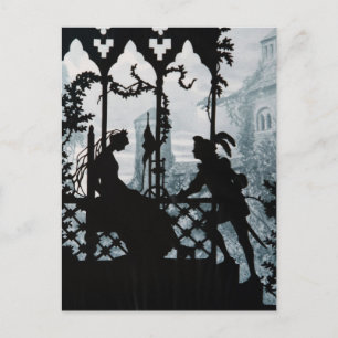 プリンス魅力的とプリンセス ポストカード