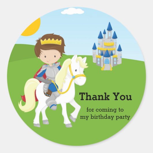 プリンス魅力的 ラウンドシール (正面)