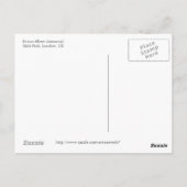 プリンス・アルバート記念はがき ポストカード (裏面)