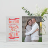 プリンス・オブ・ピースレッドクリスマスの写真カード シーズンカード (スタンド正面)