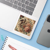 プリンス・オブ・プランス – ゴシックフローラ枕 シール (ノートパソコンとiPhone)