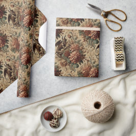 プリンス・オブ・プランス – ゴシック様式のフローラ・バンダナ ラッピングペーパー