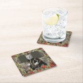 プリンス·キャッ王室のト·クリスマス スクエアペーパーコースター (インサイチュ)