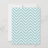 プリンス クラウン ベイビー シャワー ブルー ホワイト チェック 招待状 (裏面)