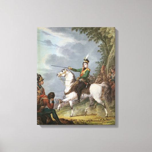 プリンス・ジョゼフアントニポニアトフスキー1809年～13年 キャンバスプリント (正面)