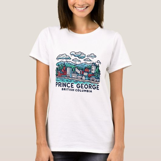 プリンス・ジョージBCカナダ Tシャツ (正面)
