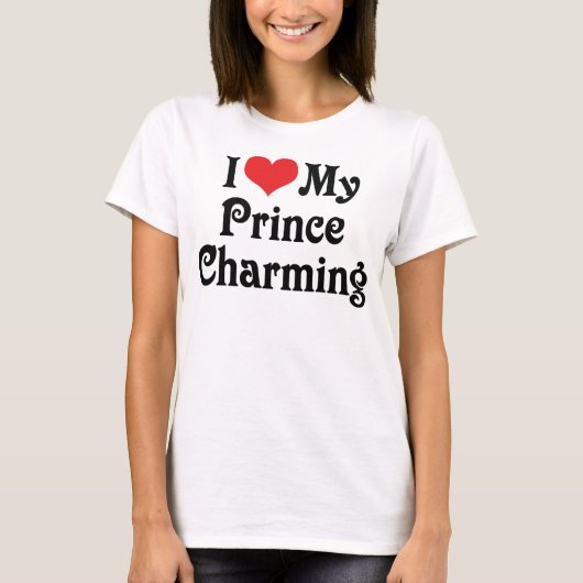 プリンス・チャーミングが大好き Tシャツ (正面)