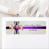 プリンス&プリンセスパープルシャンパンゲ住所 シール (インサイチュ)