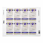 プリンス&プリンセスブルージュエルワ結婚インのラベル ラベル (フルシート)