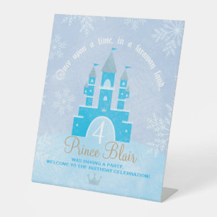 プリンスORプリンセスパーティー歓迎サイン 台座サイン