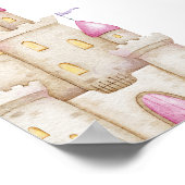 プリンセスおとぎ話ガールズ写真誕生日へようこそ ポスター (角)