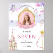 プリンセスおとぎ話ガールズ写真誕生日へようこそ ポスター (正面)