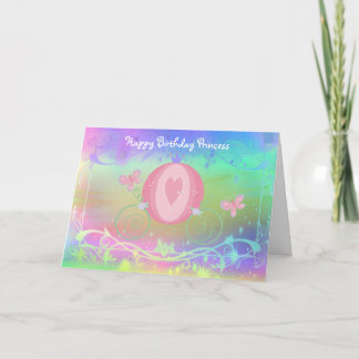 プリンセスおとぎ話キャリッジ誕生日 カード