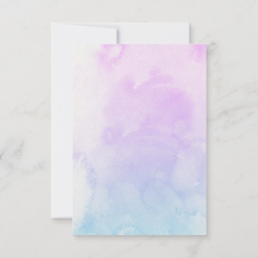 プリンセスおとぎ話誕生日カード招待状 出欠カード (裏面)