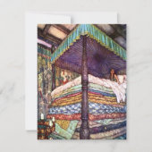 プリンセスおよびエンドウ豆の招待状 招待状 (正面)