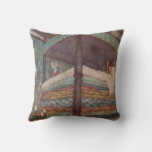 プリンセスおよびエンドウ豆の枕Rackhamのおとぎ話 クッション (裏面)