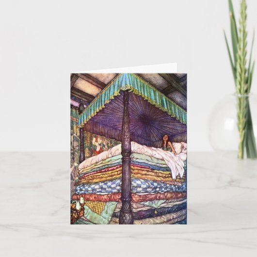 プリンセスおよびエンドウ豆カード カード (正面)