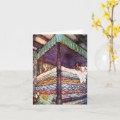 プリンセスおよびエンドウ豆カード カード (黄色い花)