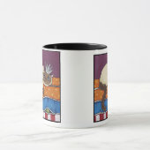 プリンセスおよびエンドウ豆|猫のマグ マグカップ (中央)