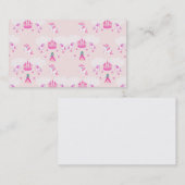 プリンセスおよび城パターン名刺 名刺 (正面/裏面)