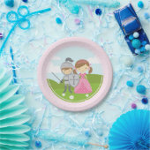 プリンセスおよび騎士パーティーのプレート ペーパープレート (パーティー)