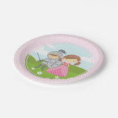 プリンセスおよび騎士パーティーのプレート ペーパープレート (アングル)