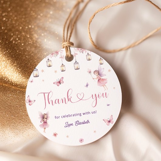 プリンセスお洒落フェアリー誕生日パーティーありがとう フェイバータグ