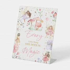 プリンセスお洒落フェアリー誕生日パーティーデコール 台座サイン