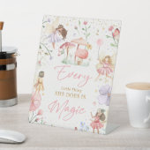 プリンセスお洒落フェアリー誕生日パーティーデコール 台座サイン (インサイチュ)