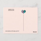 プリンセスお祝い猫 ポストカード (裏面)