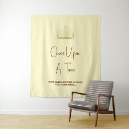 プリンセスからクイーンへのブライズシャワー タペストリー