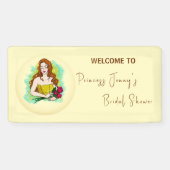 プリンセスからクイーンへのブライズシャワー 横断幕 (横)